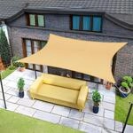 Sonnensegel Rechteckig 2,5x3m Wasserdicht Uv-schutz 95% Sand F&uuml;r Garten &...