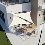 Sonnensegel Dreieckig 2x2x2m Wasserdicht Cremewei&szlig; Uv-schutz 95% F&uuml;r...