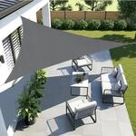 Sonnensegel Dreieckig 3.6m Wasserdicht Anthrazit 95% Uv-schutz F&uuml;r...