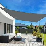 Sonnensegel 4x5m Wasserdicht Anthrazit Uv-schutz 95% F&uuml;r Garten Terrasse Balkon