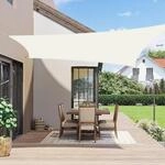 Sonnensegel 2x3m Wasserdicht Cremewei&szlig; Mit 95% Uv-schutz F&uuml;r Garten & Terrasse