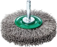 Lessmann Rundb&uuml;rste V4a Gewellt Mit Schaft 70x10x0,3mm