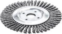 Lessmann Pipelineb&uuml;rste Stahldraht 115x6mm Gezopft 0,5mm