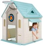 Vevor 5-in-1 Outdoor-spielhaus, Basketball, Darts, Fu&szlig;ball, Ringe, Rutsche, Ab 2