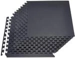 Vevor 12 X Puzzlematte Bodenschutzmatte 610 X 610 X 14 Mm, Hochdichte