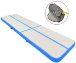 Vidaxl Inflatable Gymnastics Mat With Pump 600x100x20 Cm Pvc Blue