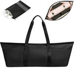 Sporttasche Damen Mit Nassfach & Schuhtasche, Yogamatten Tasche, Schwarz