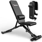 Fitnessbank - Pasyou - Pa500 - Klappbar - Verstellbar (7 Positionen) -...