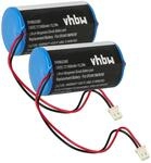 Vhbw 2x Batterie Kompatibel Mit Visonic Mc-s730, Mc-s730ac, Mc-s710, Mc-s720