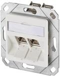 Metz Connect E-dat Modul 2 Port Upk Cat.6a, Reinwei&szlig; 1309121102-e