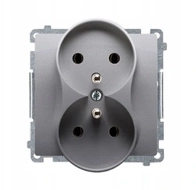 Simon Basic Doppelsteckdose Mit/ohne Edelstahl Bmgz2m.01/21