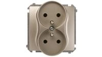Simon Basic Doppelsteckdose Mit/ohne 16a Ip20 Satiniert Bmgz2m.01/29
