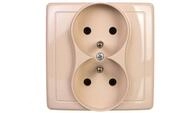 Simon Basic Doppelsteckdose Mit/ohne Steckdose, Komplett, Beige Bmgz2/12