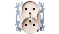 Simon 10 Doppelsteckdose Mit/ohne Creme 16a 250v Ip20 Cgz2m.01/41