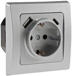Delphi Schutzkontakt-steckdose, Usb-c / Pd, Unterputz