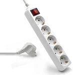 Steckdosenleiste - Ewent - Ew3916 - 5 Schuko-steckdosen - 16 A (3680 W) - Kabel 1,5 M