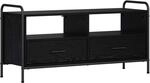 Tv-schrank 67,5 X 33 X 50 Cm Schwarz Eichen-optik Holzwerkstoff Vidaxl