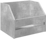 Vinyl Album Box Betongrau 38 X 30 X 29 Cm Holzwerkstoff Vidaxl