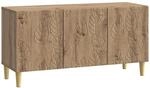 Vidaxl Tv Cabinet 99 X 34.5 X 50 Cm Artisan Oak Engineered Wood