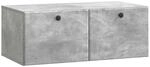 Vidaxl Wall-mounted Tv Cabinet 78.5 X 41 X 30 Cm Concrete Grey