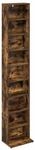 Cd Regal Raucheiche 33 X 23,5 X 175 Cm Holzwerkstoff Vidaxl