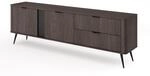 Selsey Veris - Tv-lowboard 2-t&uuml;rig Mit Schublade, Dunin-eiche, 195 Cm