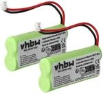 Vhbw 2x Akku Ersatz F&uuml;r Audioline 08c/cp18nm, Bc101276 F&uuml;r Schnurlos Festnetz