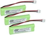 Vhbw - 3x Akku Kompatibel Mit Medion Life S63114, Md83244 Schnurlos Festnetz...
