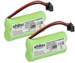 Vhbw - 2x Akku Kompatibel Mit Detewe Beetel 900c, 2000, 2000c Schnurlos Festnetz