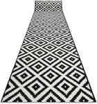 Rugsx - L&auml;ufer Bcf Morad Ruta Diamanten Schwarz / Creme 90 Cm Black 90x300 Cm