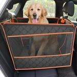 Hunde Autositz Xl 70x61x55cm, Verst&auml;rkt, Mit 4 Befestigungsgurten, F&uuml;r...