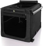 Maelson Soft Kennel Evo 72, Mitternachtsschwarz - Faltbare Hundebox 72 X 51 X...