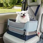 Hundeautositz Sitzerh&ouml;hung F&uuml;r Kleine Hunde, Faltbar, Waschbar, Blau