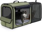 Erweiterbare Katzentasche Transportbox F&uuml;r Katzen & Kleine Hunde, Faltbar,