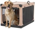 Faltbare Hundebox Mit 3 T&uuml;ren, Verstellbarem Bezug Und Aufbewahrungstasche,...
