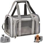 Transporttasche F&uuml;r Katze & Hund, Faltbar, Bis 5kg, Grau