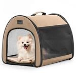 Faltbare Hundebox F&uuml;r Kleine Hunde & Katzen, Atmungsaktiv, Mit Pl&uuml;schkissen,...