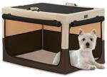 Tragbare Hundebox Mit Dicker Matte, Faltbar, Atmungsaktiv, Gr&ouml;&szlig;e S, Khaki