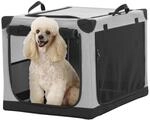 Faltbare Hundebox 76cm Mit 3 T&uuml;ren, F&uuml;r Kleine Bis Gro&szlig;e Hunde