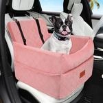 Hunde Autositz Sitzerh&ouml;hung Rosa F&uuml;r Kleine Bis Mittlere Hunde, Waschbar