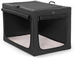 Hundetransportbox Faltbar F&uuml;r Zuhause & Auto, Atmungsaktiv, Mit Pl&uuml;schbett