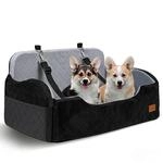Hunde Autositz F&uuml;r Mittlere/gro&szlig;e Hunde, 2 Verstellbare Sicherheitsleinen,