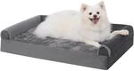 Orthop&auml;disches Hundebett Mit 3 Erh&ouml;hten R&auml;ndern, Abnehmbarer Bezug,...