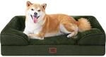 Orthop&auml;disches Hundebett Mit Memory Foam, Waschbar, Wasserdicht, Rutschfest,...