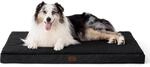 Orthop&auml;disches Hundebett L 104x74cm, Waschbar, Flauschig, Schwarz