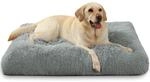Hundebett F&uuml;r Gro&szlig;e Hunde, Waschbar, Flauschig, 105x70cm, Rutschfest, Grau