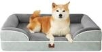 Orthop&auml;disches Hundebett Mit Memory Foam, Waschbar, Wasserdicht, Rutschfest, L