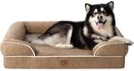 Orthop&auml;disches Hundebett Xxl 132x104cm, Memory Foam Hundekorb Mit Rand,...