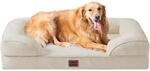 Orthop&auml;disches Hundebett Xl 112x81cm Mit Memory Foam, Waschbar, Wasserdicht,