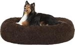 Orthop&auml;disches Hundebett Rund, Waschbar, 80 Cm, Braun